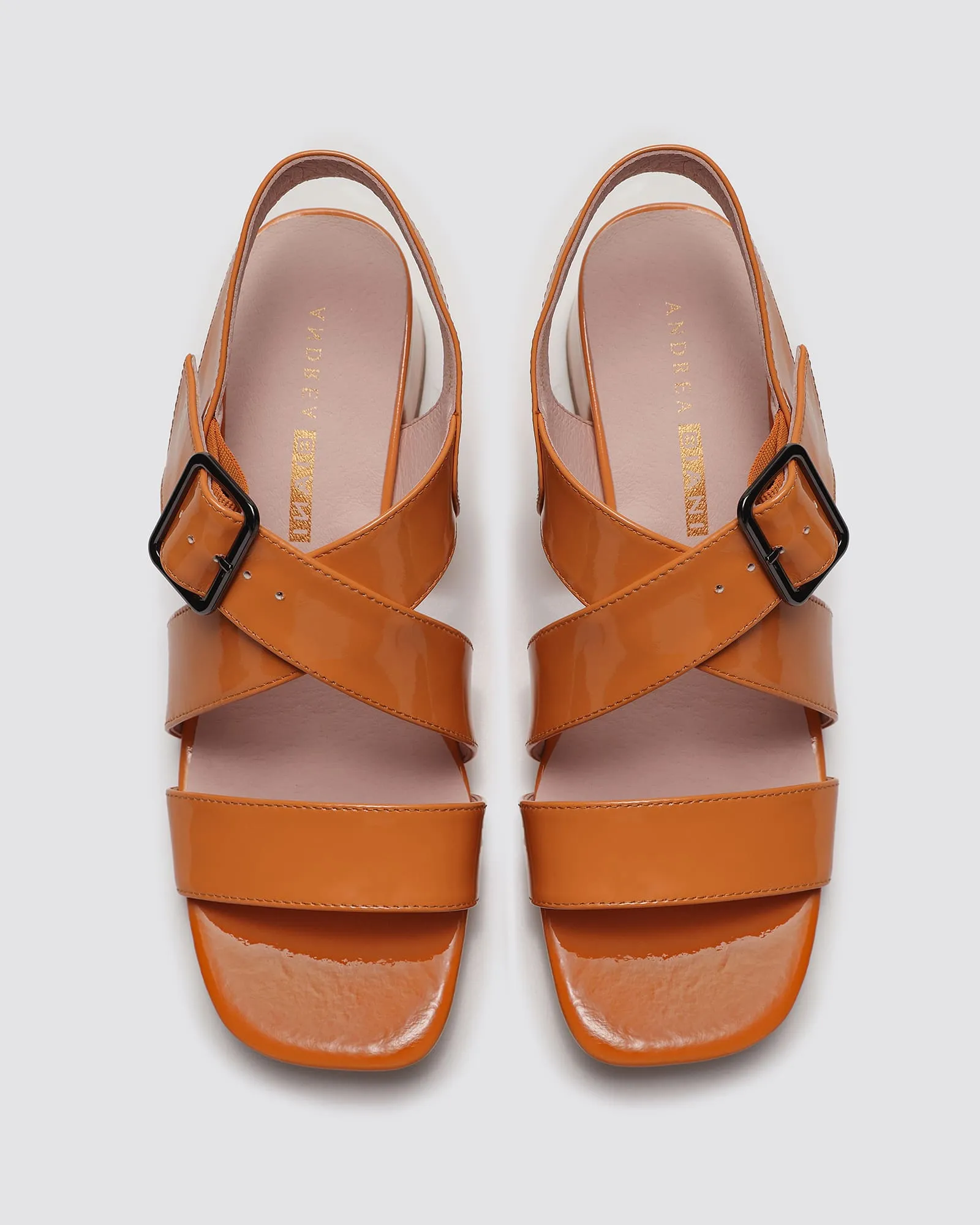 IMPERIAL SANDALS MELON PATENT LEATHER