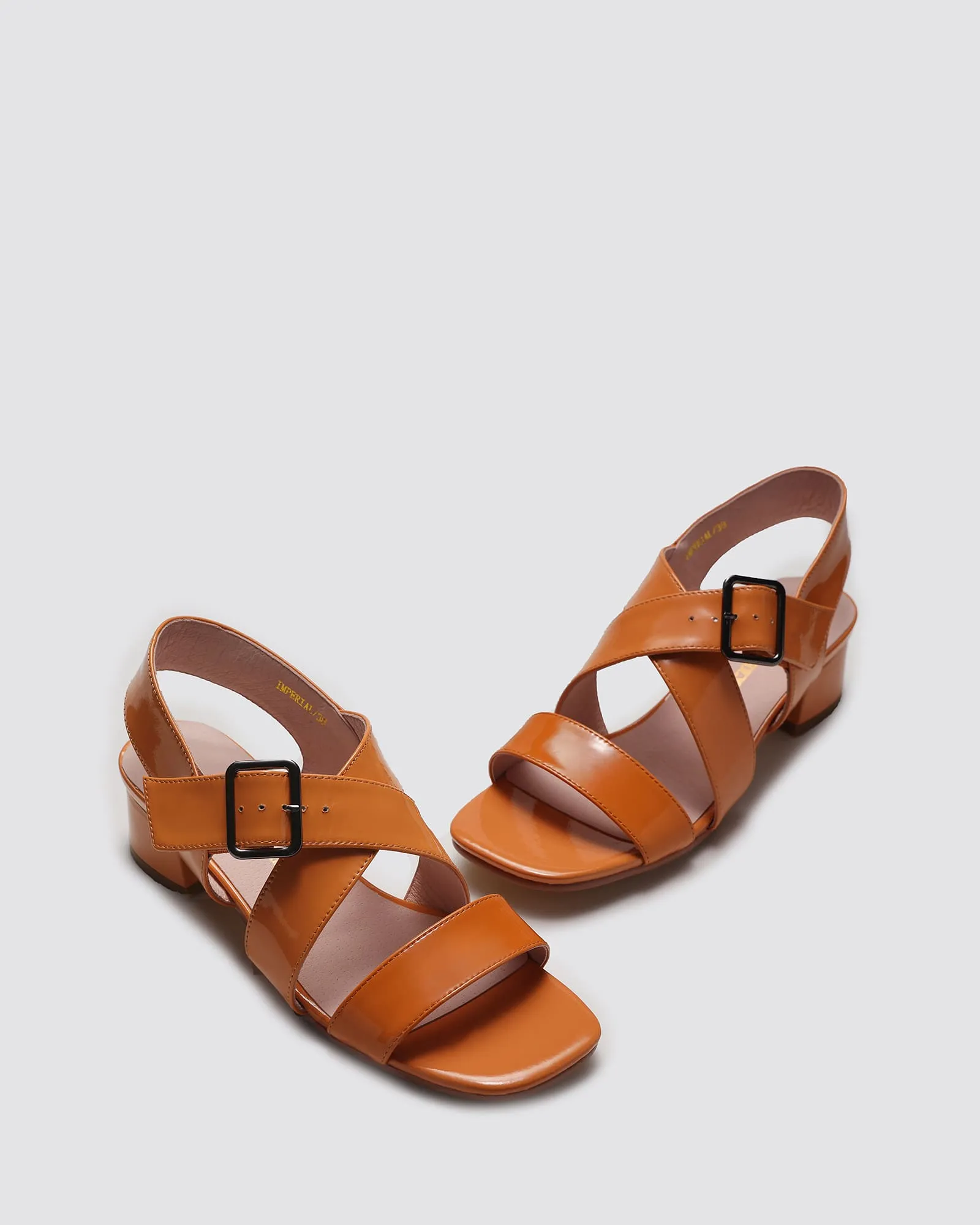 IMPERIAL SANDALS MELON PATENT LEATHER