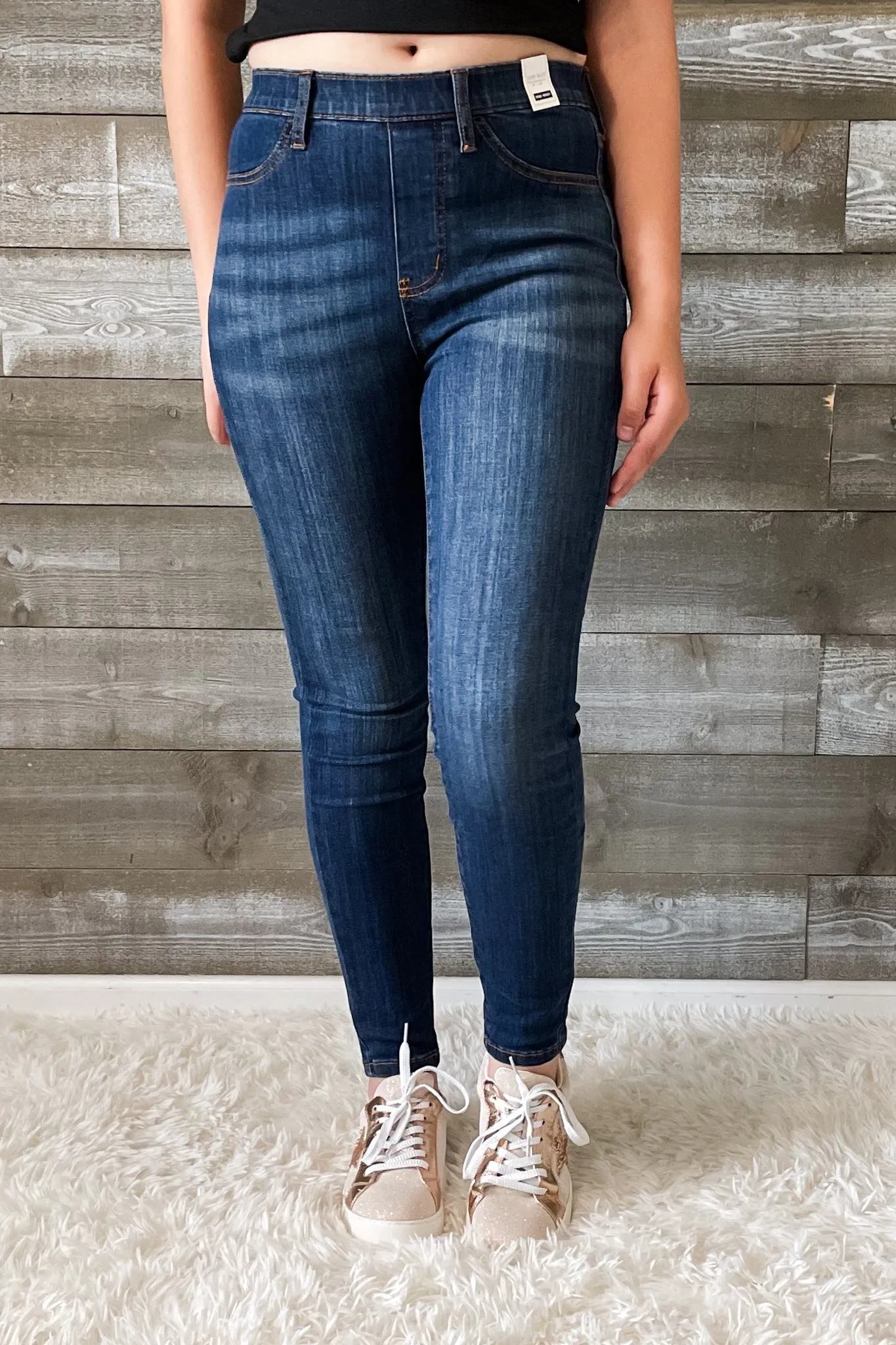 Judy Blue High Waist Patch Pocket Pull On Skinny Jeans