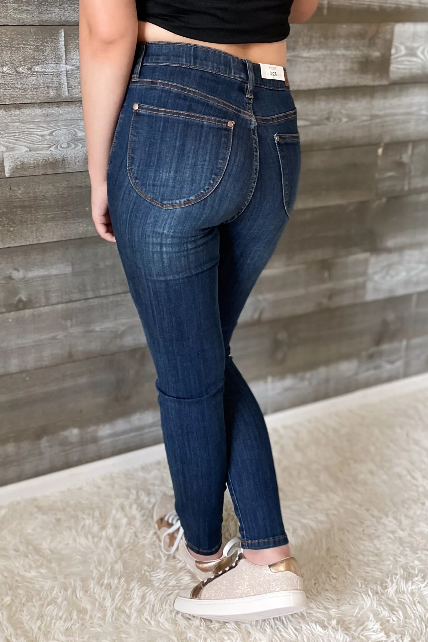 Judy Blue High Waist Patch Pocket Pull On Skinny Jeans