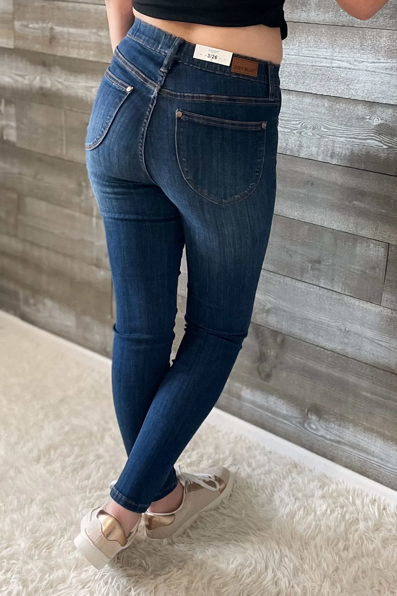 Judy Blue High Waist Patch Pocket Pull On Skinny Jeans