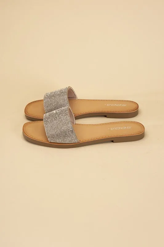 JUSTICE-S Rhinestone Slides **This item has free shipping.**