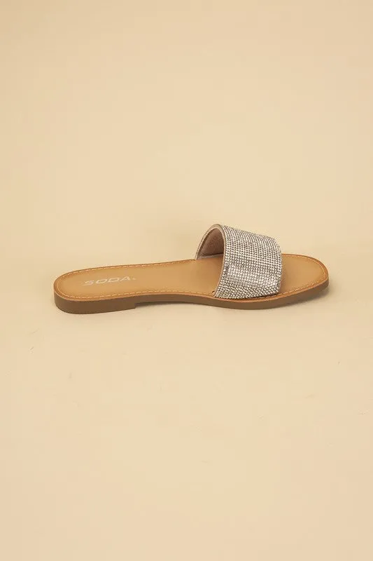 JUSTICE-S Rhinestone Slides **This item has free shipping.**