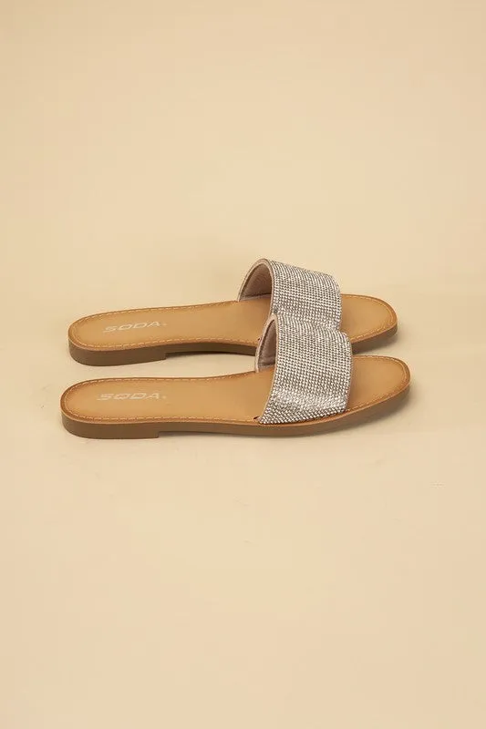 JUSTICE-S Rhinestone Slides **This item has free shipping.**