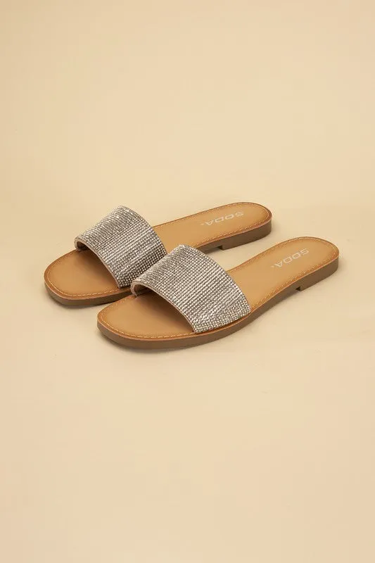 JUSTICE-S Rhinestone Slides **This item has free shipping.**