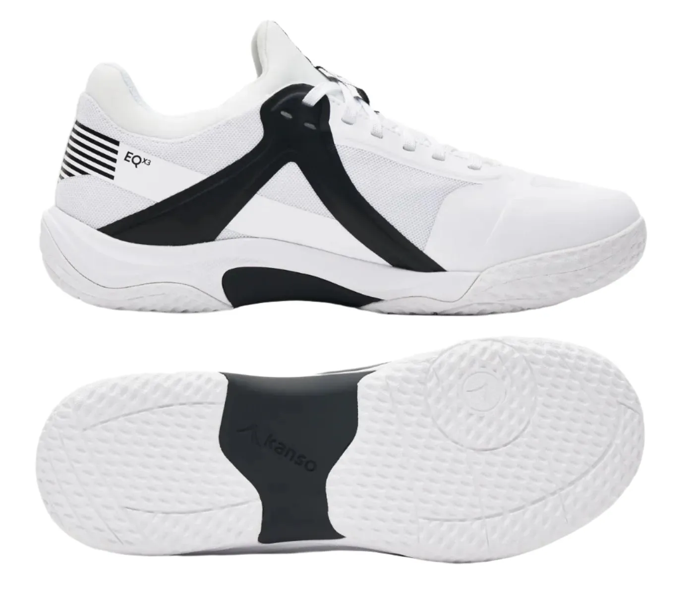 Kanso Equilibrium EQx3 Unisex Badminton Shoes - White / Black