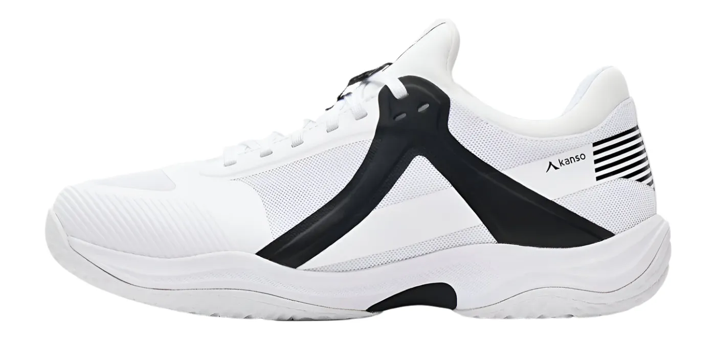 Kanso Equilibrium EQx3 Unisex Badminton Shoes - White / Black