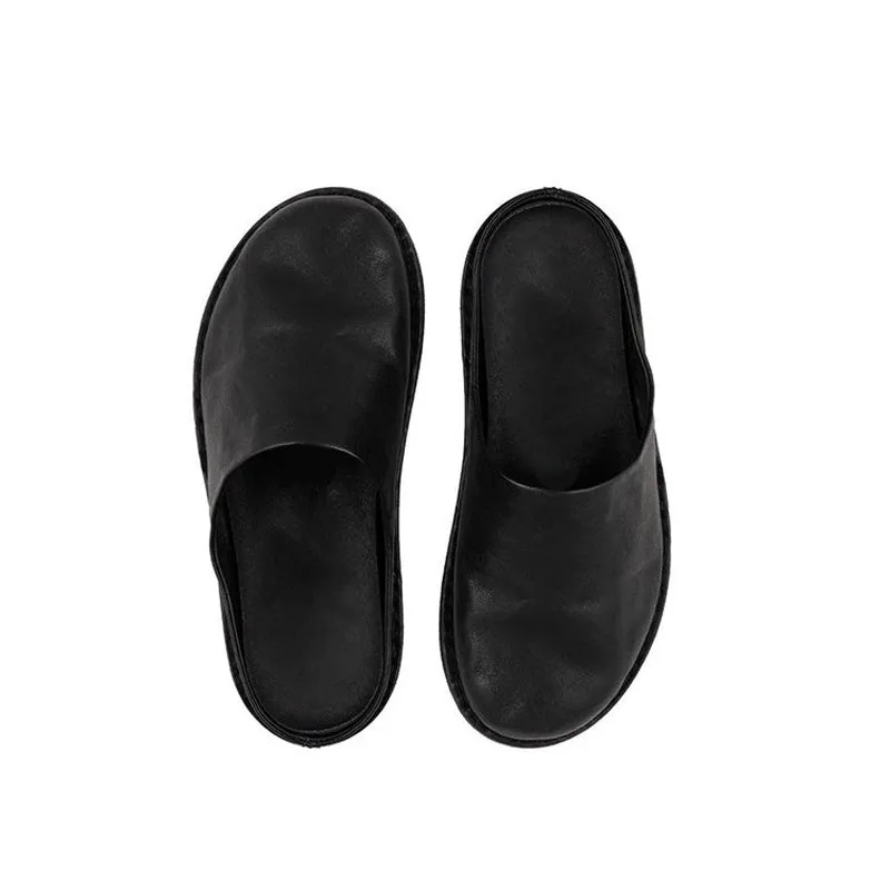 Leather Summer Slipper Sandals