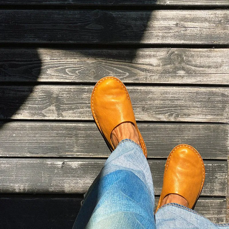 Leather Summer Slipper Sandals