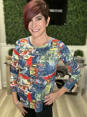 Long Sleeve Printed Top