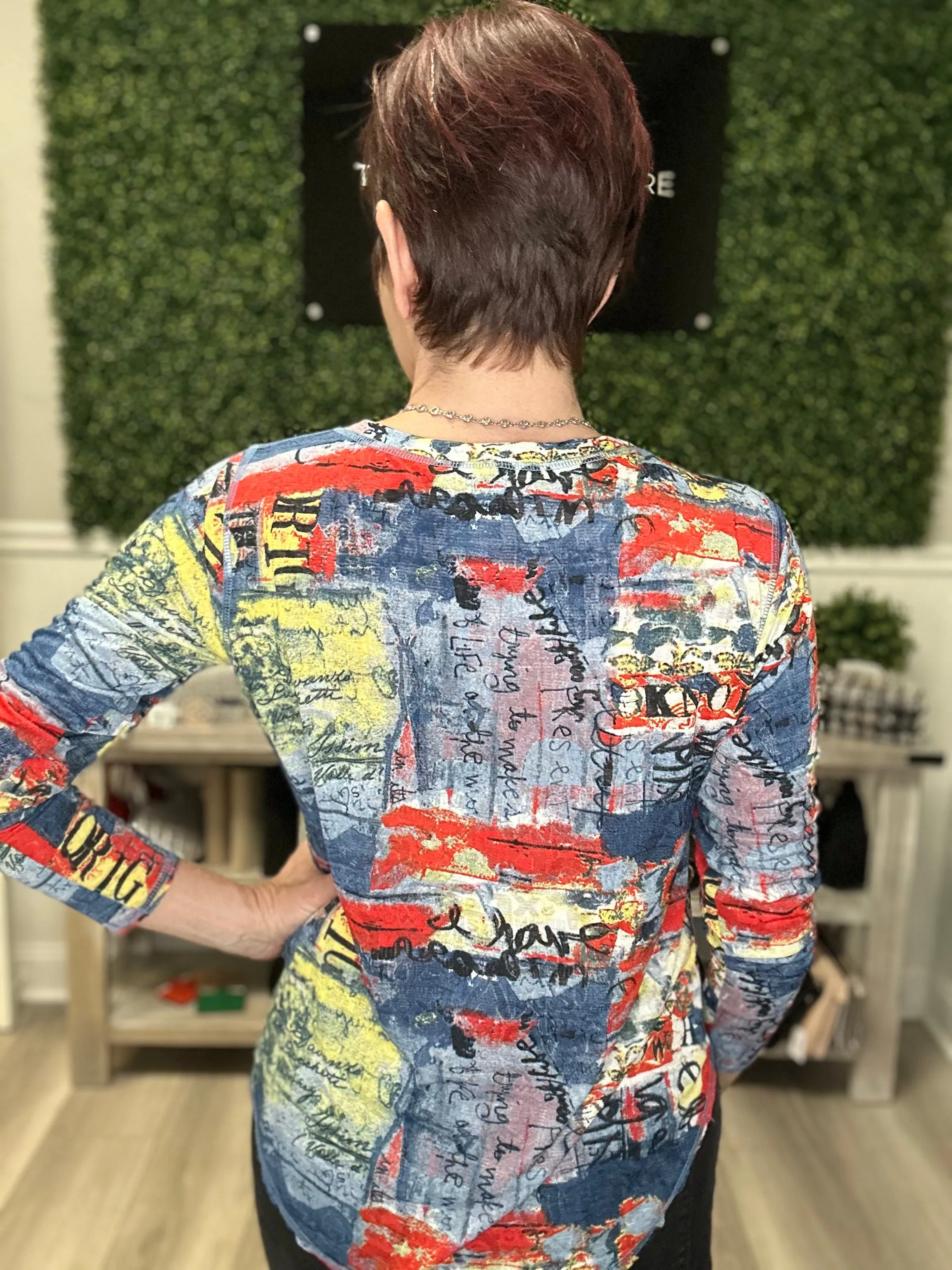 Long Sleeve Printed Top