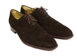 Ludwig Gortz Suede Wingtip Brogue Oxford Shoes, US 12, EU 46 UK 11