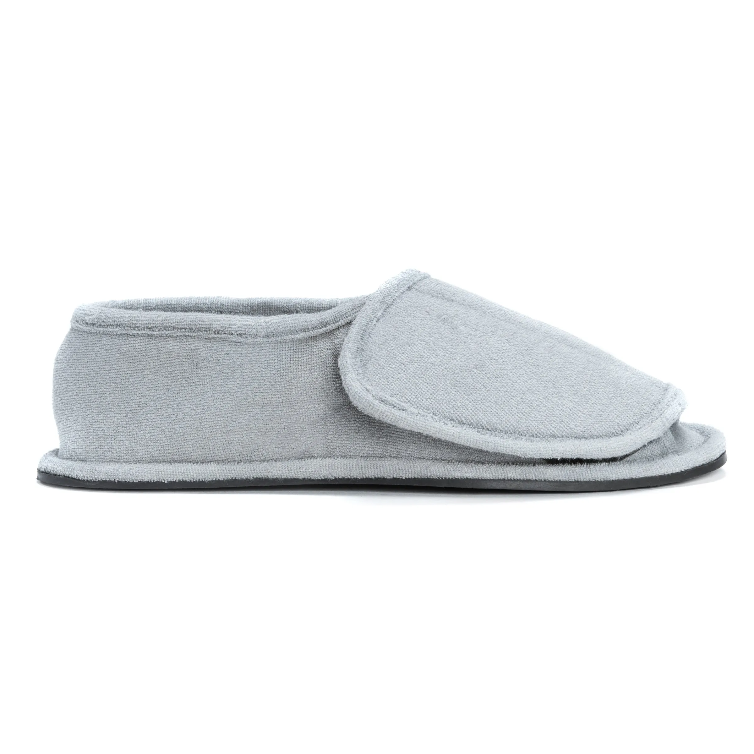 Men's Terry Open Toe Velcro Slippers