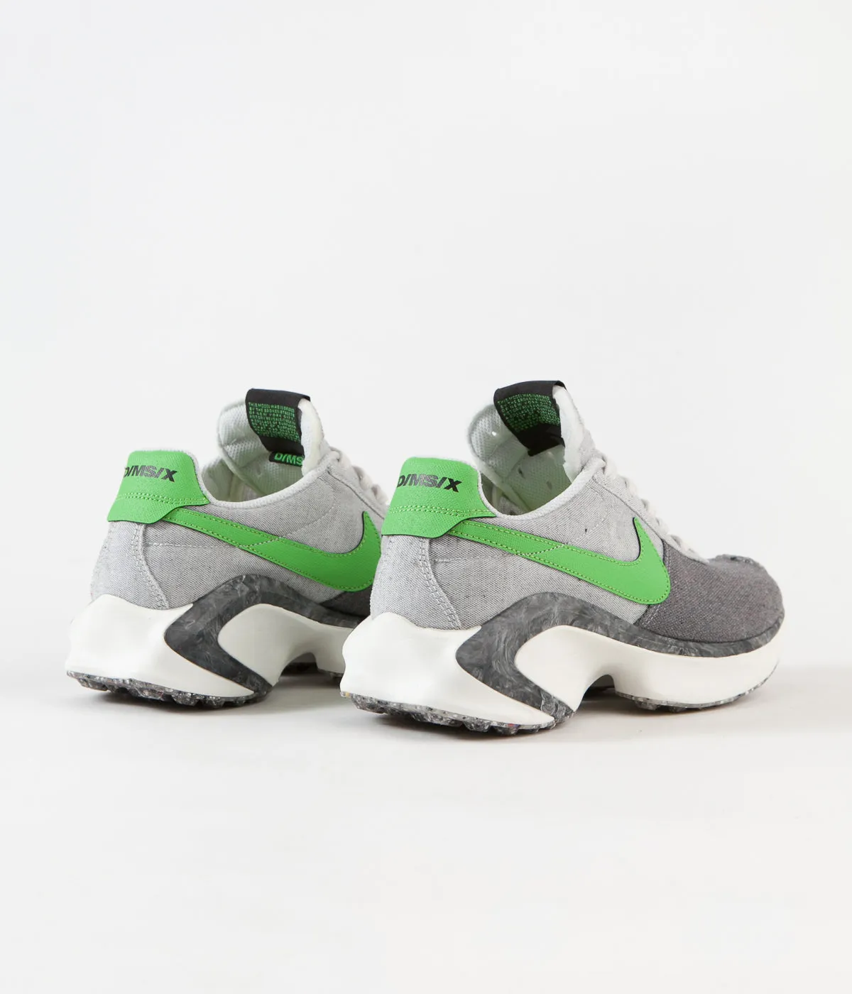 Nike D/MS/X Waffle Shoes - Smoke Grey / Mean Green - Photon Dust - Sail