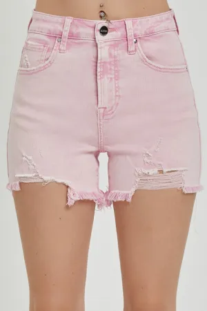 Redmond High Rise Distressed Denim Shorts