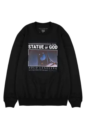 Ryusei x Solo Leveling | Sweater Statue of God Black