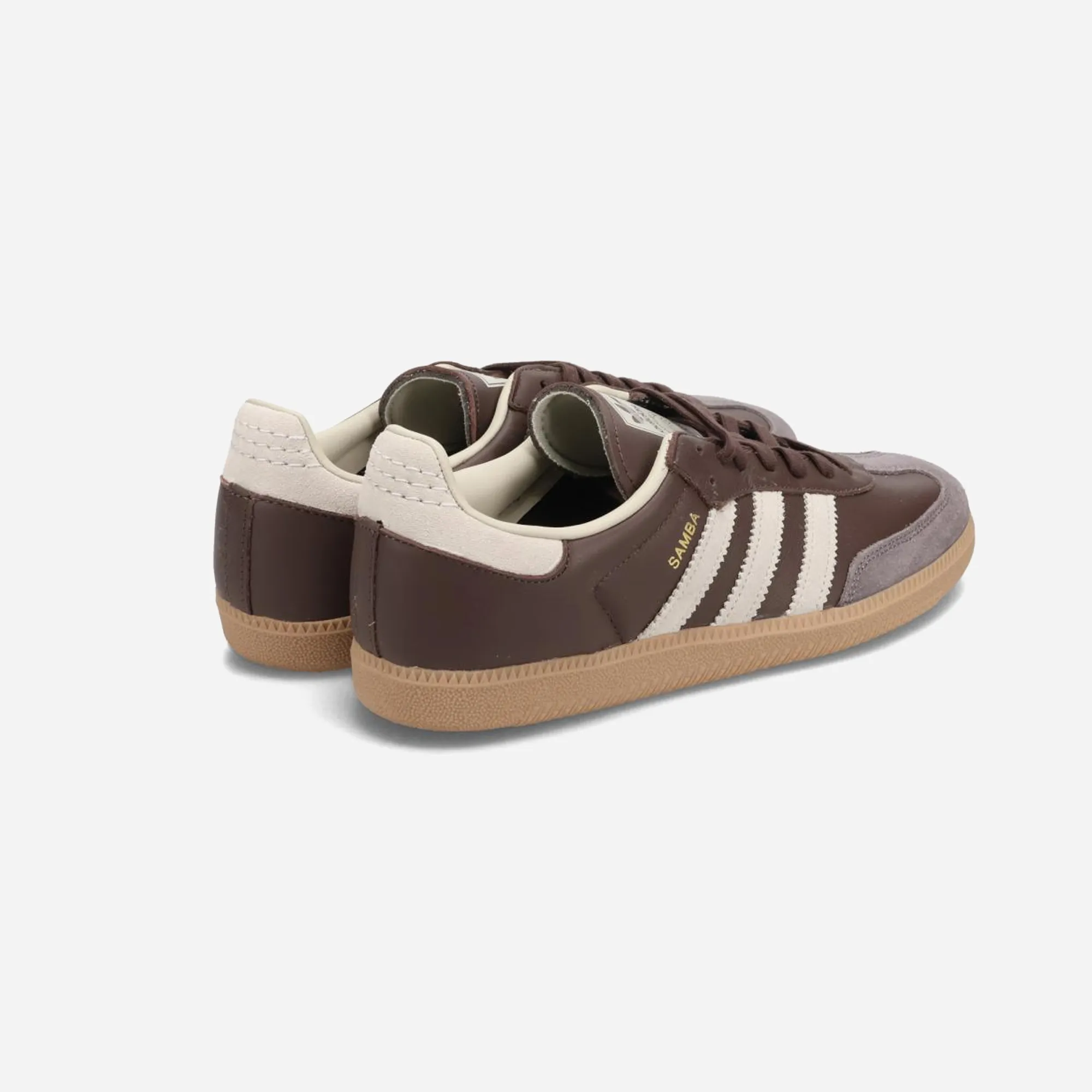 Samba OG Shoes Brown / Putty Grey / Gold Metallic