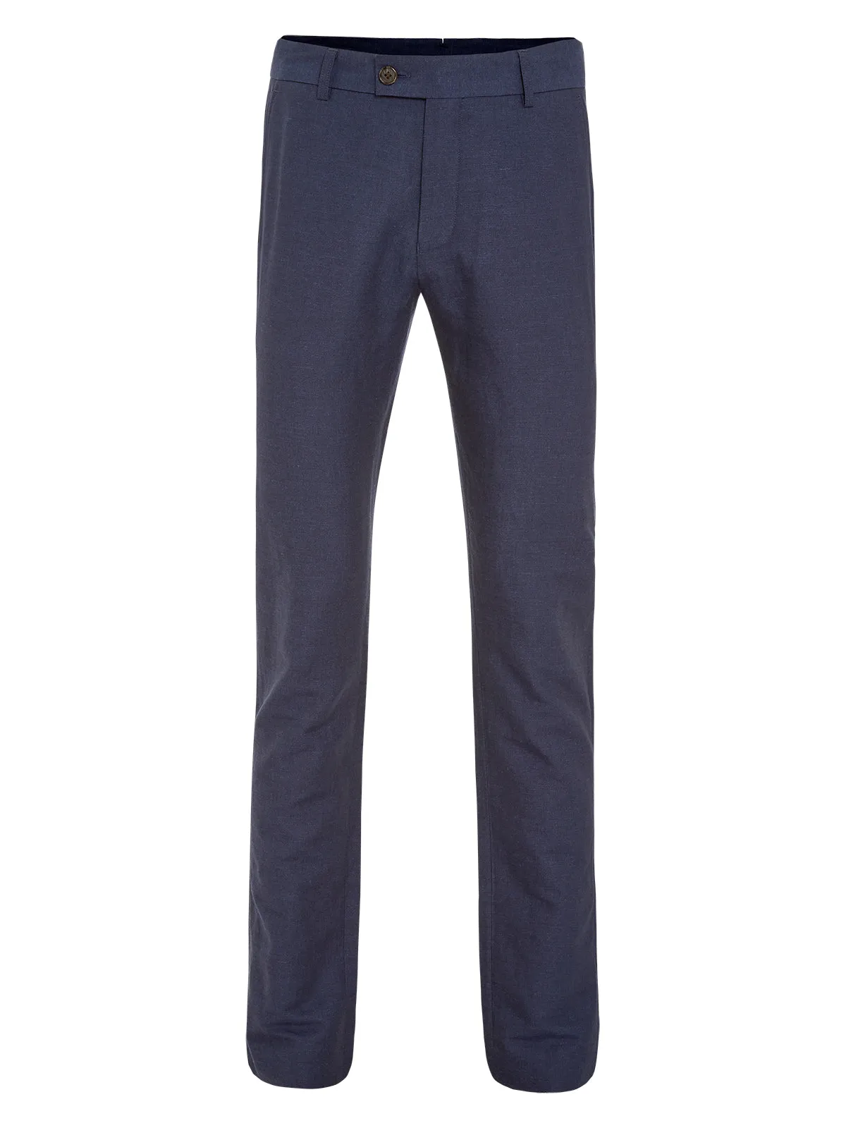 Slim Leg Cotton Linen Trousers
