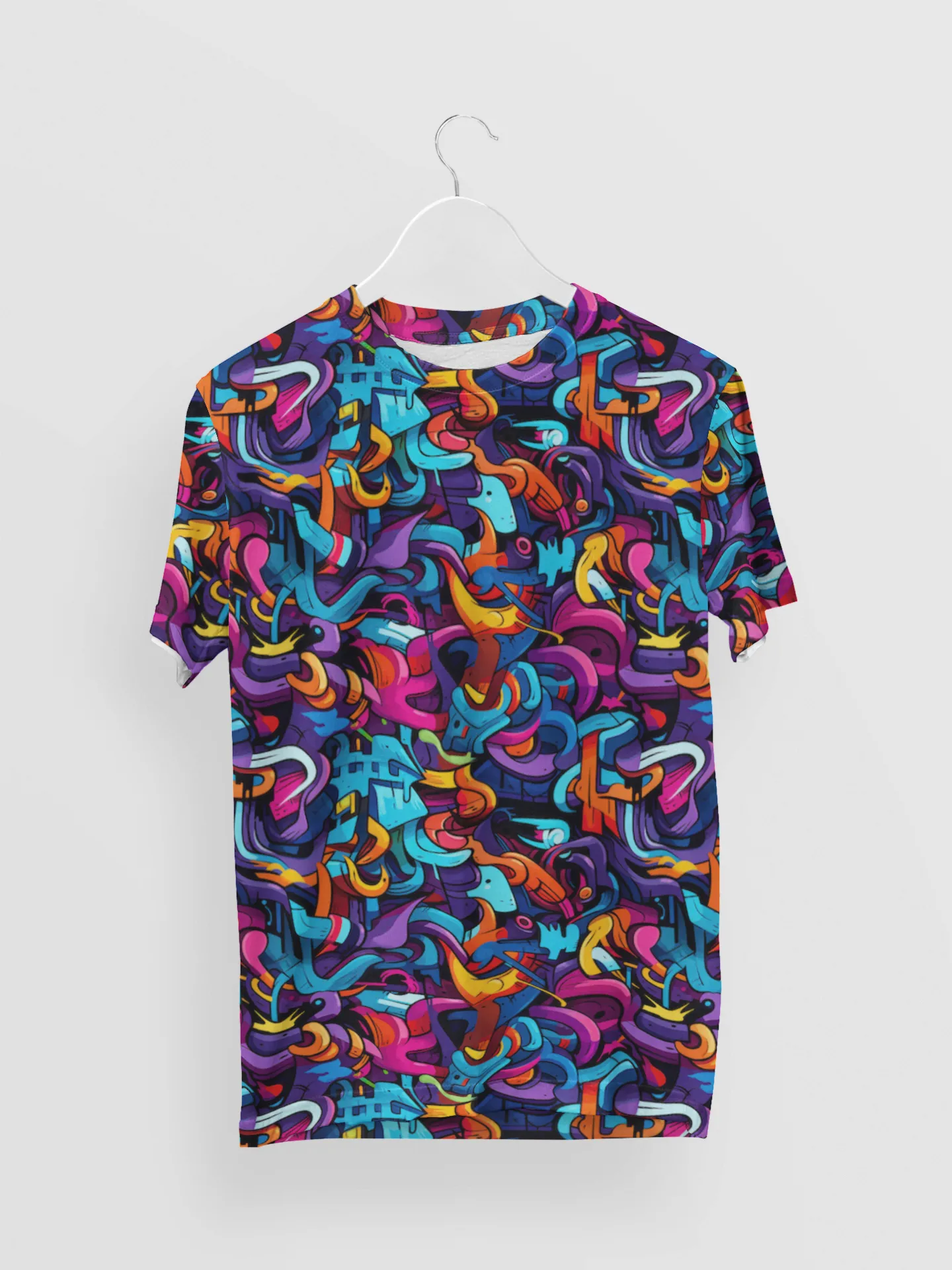 Street Art Style Women's All-Over Printed Tee