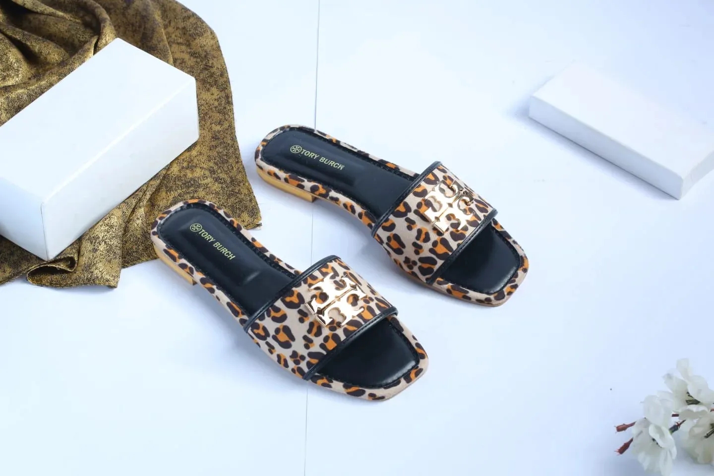 TB ELEANOR SLIDE - LEOPARD
