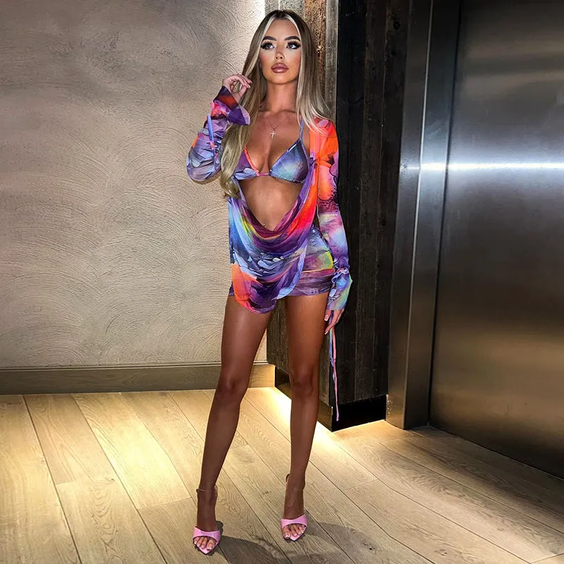 Two Piece Bralette Dress Co-ord Set