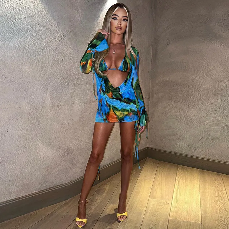 Two Piece Bralette Dress Co-ord Set