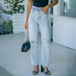 Vintage Ripped Wide Leg Jeans | CozyCouture®