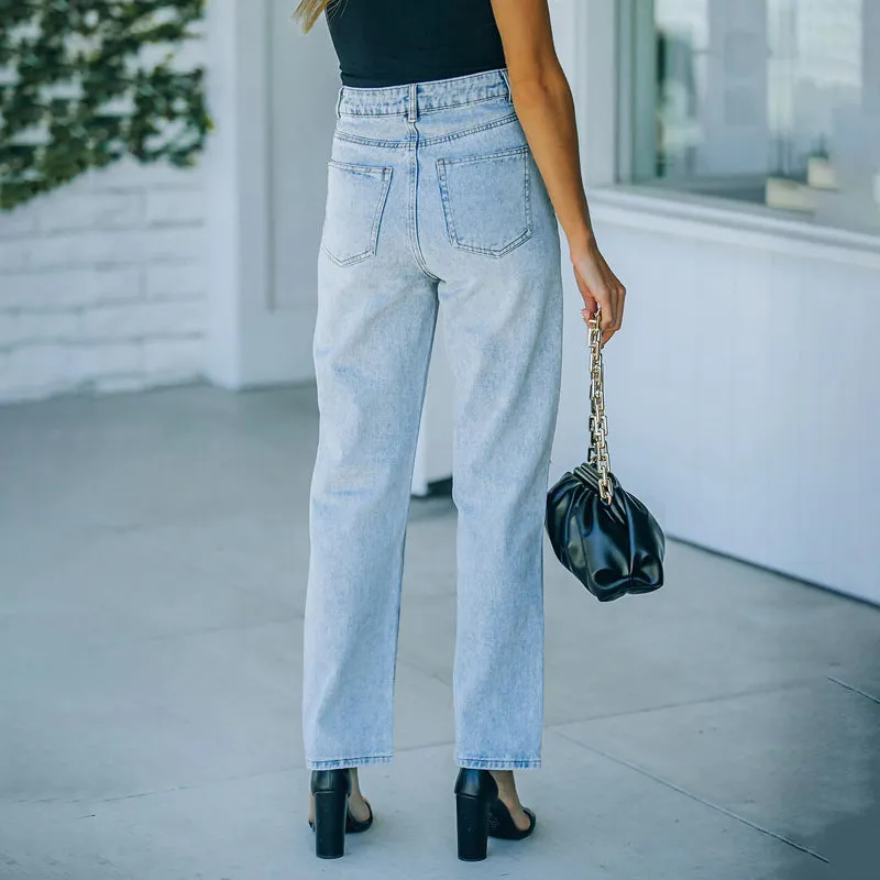 Vintage Ripped Wide Leg Jeans | CozyCouture®