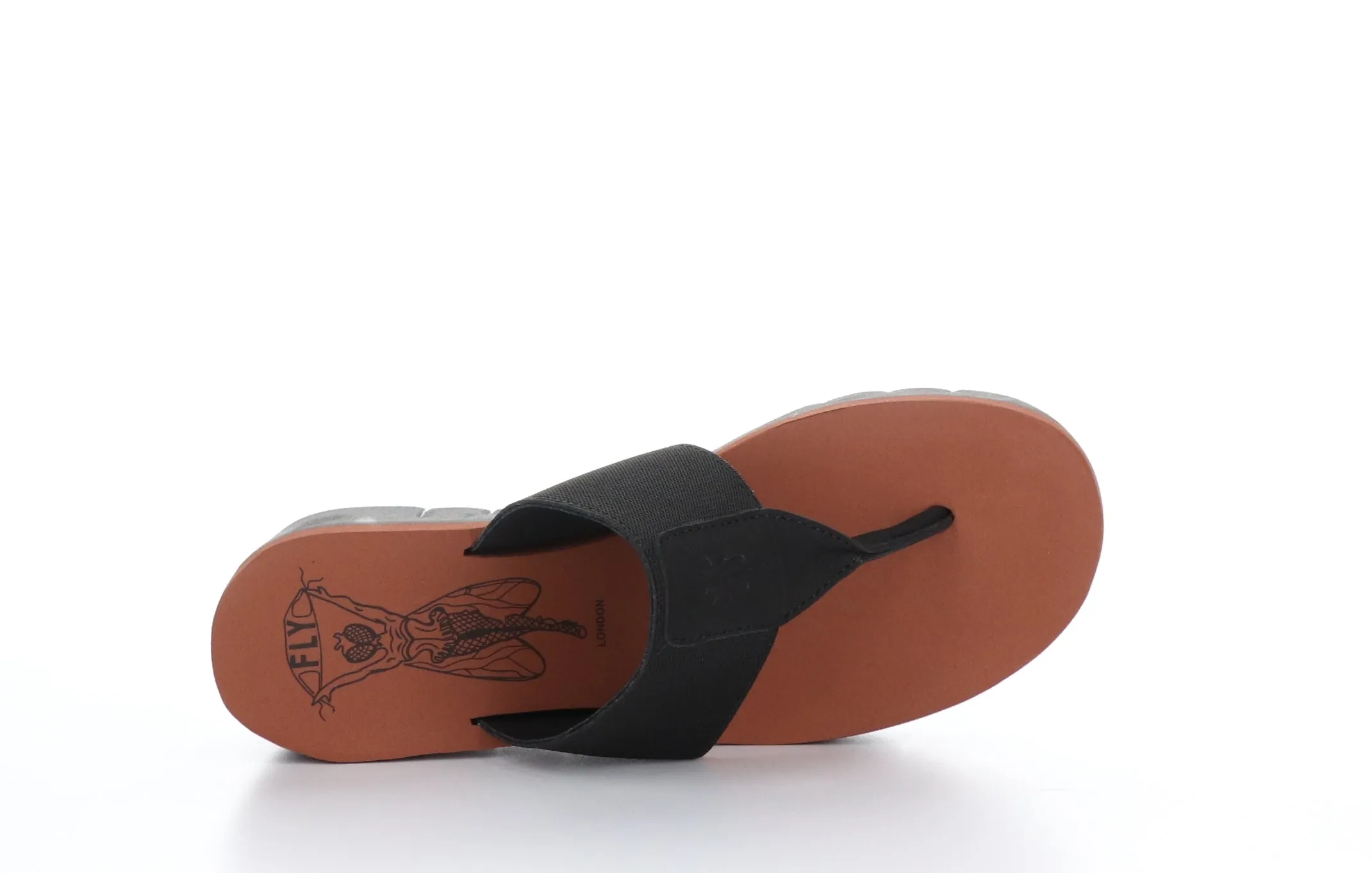 YOMU725FLY Cupido Black (Brick) Thong Sandals